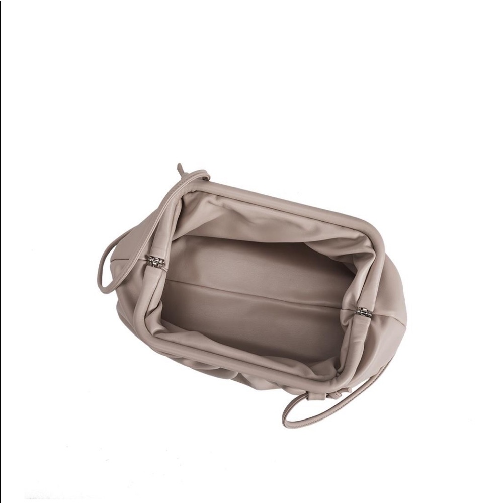 🔄 MONTERREY Nude Vegan Pouch Clutch Crossbody - Picture 9 of 9